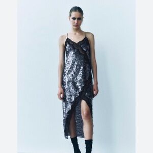 Zara NWT lace sequin dress ZW Collection
9002/799